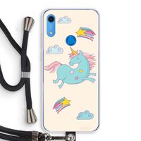 Vliegende eenhoorn: Huawei Y6s Transparant Hoesje met koord