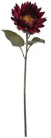 Pure Royal kunsttak zonnebloem 70cm bordeaux