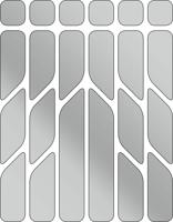 Rie:sel design reflective sticker set 'reflex' silver