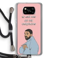 Hotline bling: Xiaomi Poco X3 NFC Transparant Hoesje met koord