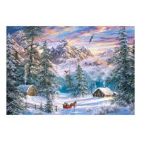 Selecta Castorland legpuzzel mountain christmas, 1000st.