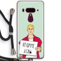 Gimme a call: HTC U12+ Transparant Hoesje met koord