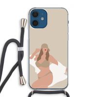 One of a kind: iPhone 12 Transparant Hoesje met koord