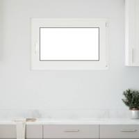 Kelderraam "RISOR" 90x50 cm draai-kiep DIN rechts wit