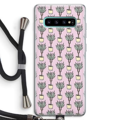 Boompje: Samsung Galaxy S10 Plus Transparant Hoesje met koord