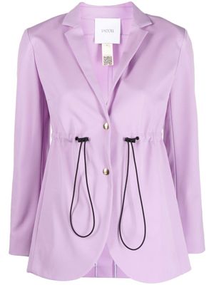 Patou blazer boutonné à lien de resserrage - Violet