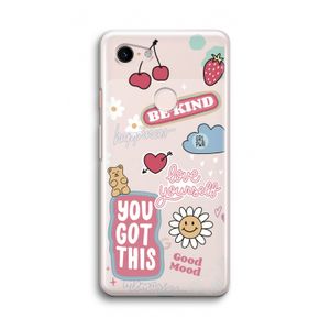Positivity: Google Pixel 3 Transparant Hoesje