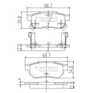 Nipparts Remblokset J3614004