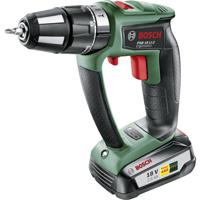 Bosch Home and Garden PSB 18 LI-2 Ergonomic Accu-klopboor/schroefmachine 2 snelheden Incl. koffer, Incl. accu