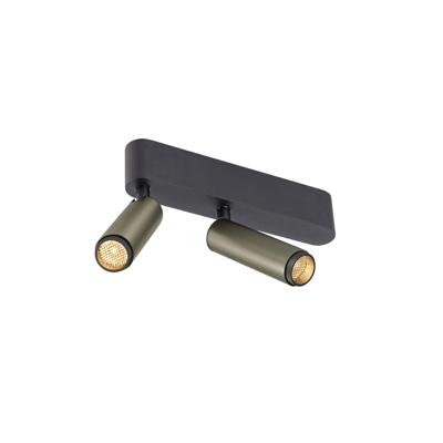 SLV OpbouwspotGrip! S 2-lichts brons 2700K - 1009048