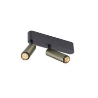 SLV OpbouwspotGrip! S 2-lichts brons 2700K - 1009048