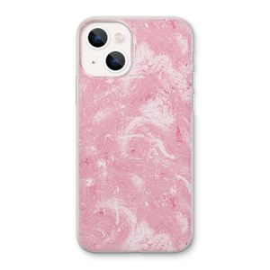 Abstract Painting Pink: iPhone 13 Transparant Hoesje