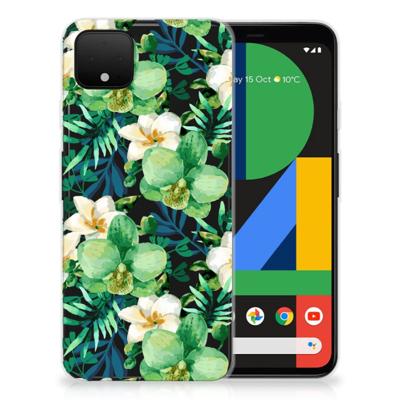 Google Pixel 4 XL | TPU Case | Orchidee Groen