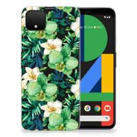 Google Pixel 4 XL | TPU Case | Orchidee Groen