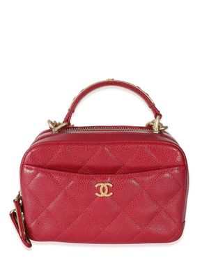 CHANEL Pre-Owned sac fourre-tout à matelassage losanges (2017-2018) - Rouge
