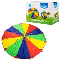 Outdoor Play parachutedoek met ballen - thumbnail