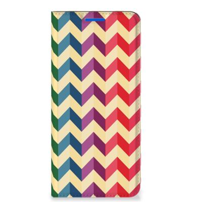 OPPO Reno6 5G | Hoesje met Magneet | Zigzag Multi Color
