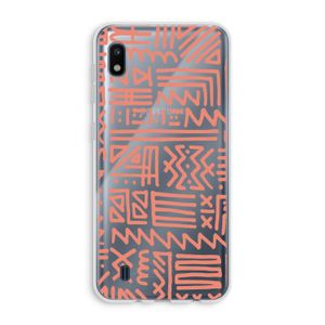 Marrakech Pink: Samsung Galaxy A10 Transparant Hoesje