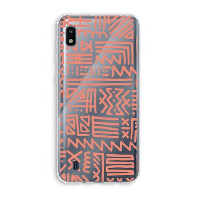 Marrakech Pink: Samsung Galaxy A10 Transparant Hoesje