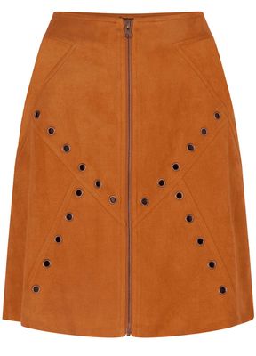 Skirt suedine caramel