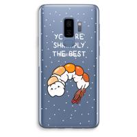 You're Shrimply The Best: Samsung Galaxy S9 Plus Transparant Hoesje