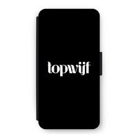 Topwijf Zwart: iPhone 12 Flip Hoesje