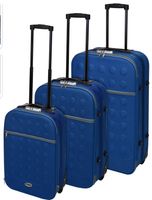 Reiskoffers met slot 3-delig blauw Reiskoffers met slot 3-delig blauw