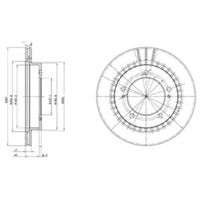 Delphi Diesel Remschijf BG3158 - thumbnail