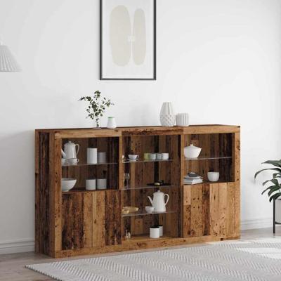 Dressoir Oud hout 181,5 x 37 x 100 cm Bewerkt hout