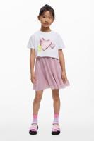 2-in-1-jurk met hartjes - RED - 5/6