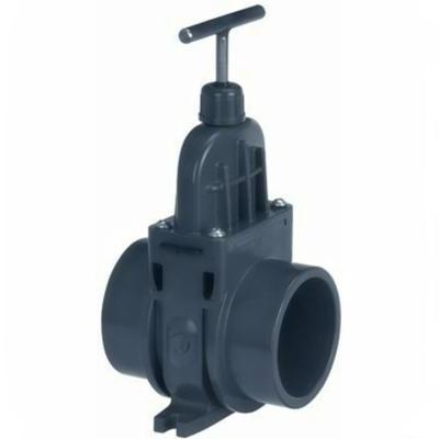 VDL PVC Schuifkraan 125mm - Waterdichte Afsluiter voor Vijvers en Irrigatiesystemen