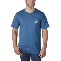 Carhartt K87 Pocket Short Sleeve Deep Lagoon Heather T-Shirt Heren