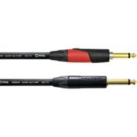 Cordial 11224 Jackplug Instrumenten Aansluitkabel [1x Jackplug male 6,3 mm (mono) - 1x Jackplug male 6,3 mm (mono)] 6 m Zwart