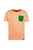 B.Nosy zomer t-shirt jongens - oranje gestreept - Tripp
