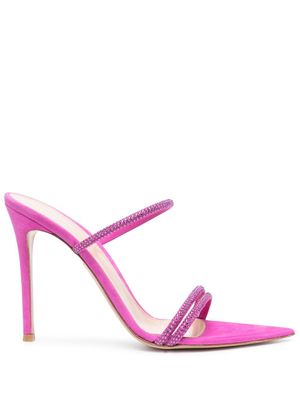 Gianvito Rossi mules Cannes 105 mm - Rose