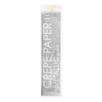Globos Metallic crepepapier zilver, 50x150cm