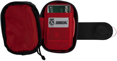 SILCA zadeltas "mattone" saddle bag mattone black/red