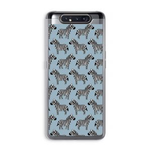 Zebra: Samsung Galaxy A80 Transparant Hoesje