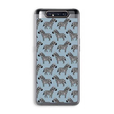Zebra: Samsung Galaxy A80 Transparant Hoesje