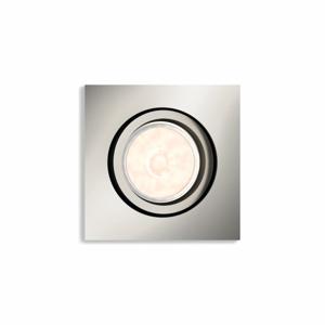Philips Richtbare inbouwspotDonegal GU10 9cm vierkant mat chroom - 5040117PN