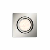 Philips Richtbare inbouwspotDonegal GU10 9cm vierkant mat chroom - 5040117PN