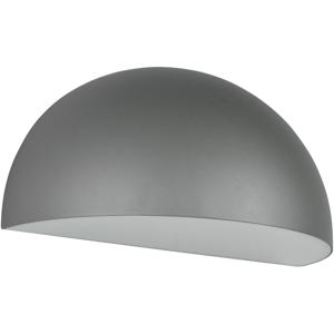 LED Tuinverlichting - Wandlamp Buitenlamp - Trion Stein - E27 Fitting - Halfrond - IP44 - Antraciet - Aluminium