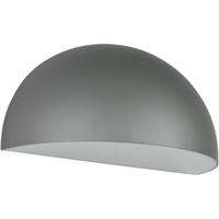 LED Tuinverlichting - Wandlamp Buitenlamp - Trion Stein - E27 Fitting - Halfrond - IP44 - Antraciet - Aluminium