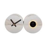 Wandklok Duo Koekoek Zilver