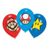 Super Mario Bros Ballonnen 28cm (6st)