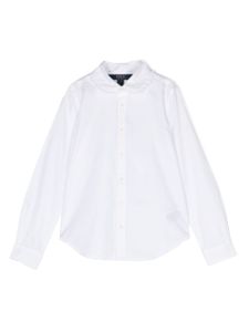 Ralph Lauren Kids chemise en coton à col volanté - Blanc