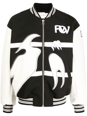 Feng Chen Wang veste bomber Phoenix à broderies - Noir