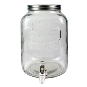 Home Deco Factory Drankdispenser - 8.0 liter - glas - limonadetap - waterdispenser