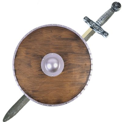 Ridder/krijger verkleed set wapens zwaard 65 cm/Schild 45 cm voor volwassenen/kids