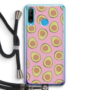 Dancing avocados: Huawei P30 Lite Transparant Hoesje met koord